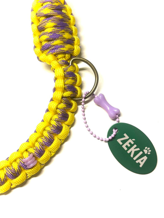 Laisse pour chien en paracorde faite main à Marseille - Zékia accessoires artisanaux