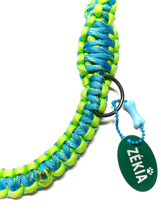 Laisse pour chien en paracorde faite main à Marseille - Zékia accessoires artisanaux