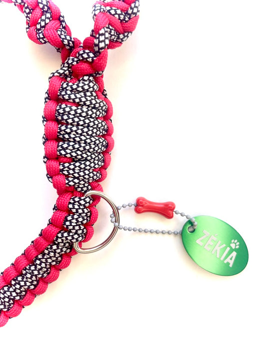 Laisse pour chien en paracorde faite main à Marseille - Zékia accessoires artisanaux