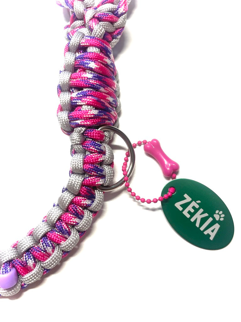 Laisse pour chien en paracorde faite main à Marseille - Zékia accessoires artisanaux