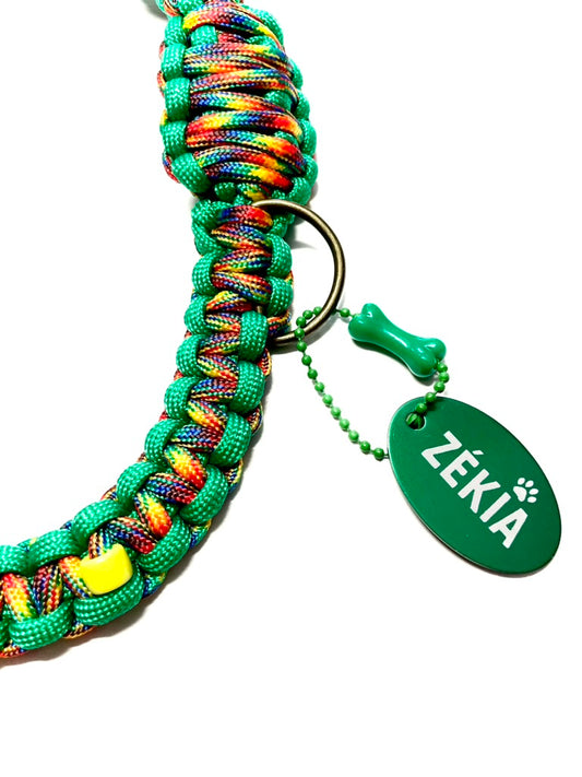 Laisse pour chien en paracorde faite main à Marseille - Zékia accessoires artisanaux