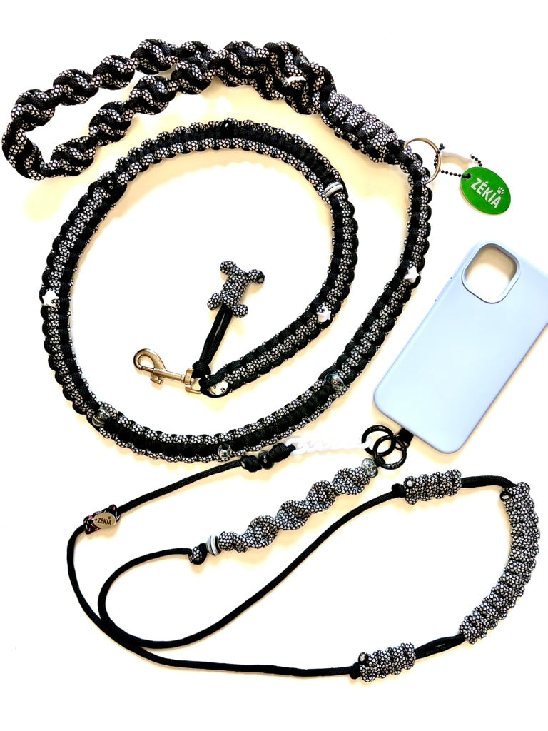 Laisse pour chien en paracorde faite main à Marseille - Zékia accessoires artisanaux