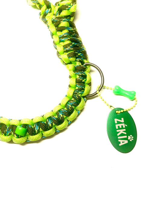 Laisse pour chien en paracorde faite main à Marseille - Zékia accessoires artisanaux