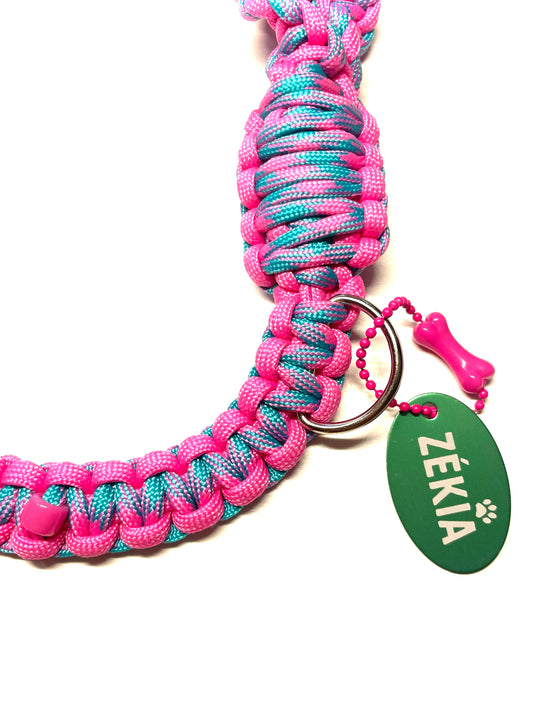 Laisse pour chien en paracorde faite main à Marseille - Zékia accessoires artisanaux