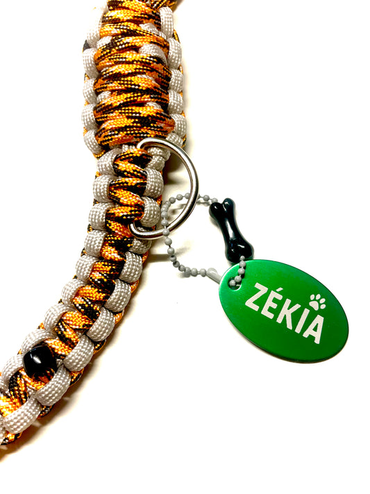 Laisse pour chien en paracorde faite main à Marseille - Zékia accessoires artisanaux