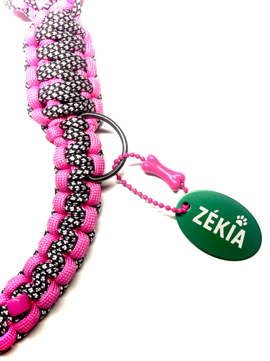 Laisse pour chien en paracorde faite main à Marseille - Zékia accessoires artisanaux