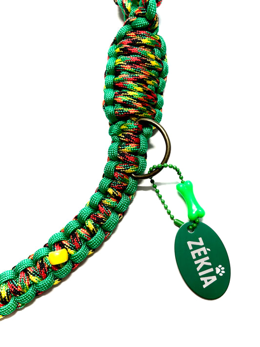 Laisse pour chien en paracorde faite main à Marseille - Zékia accessoires artisanaux
