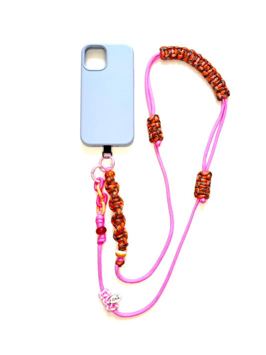 Cordon de téléphone en paracorde - Pink Blaze | ZÉKIA