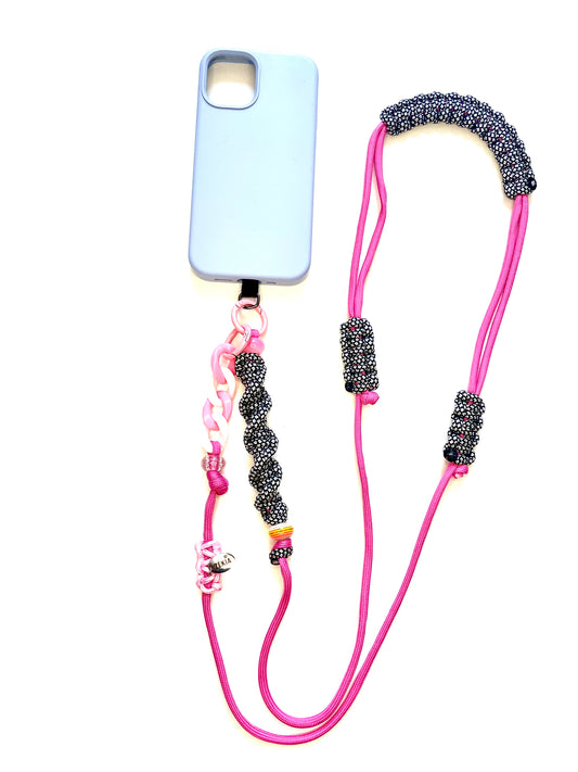 Cordon de téléphone en paracorde - Dark Barbie | ZÉKIA