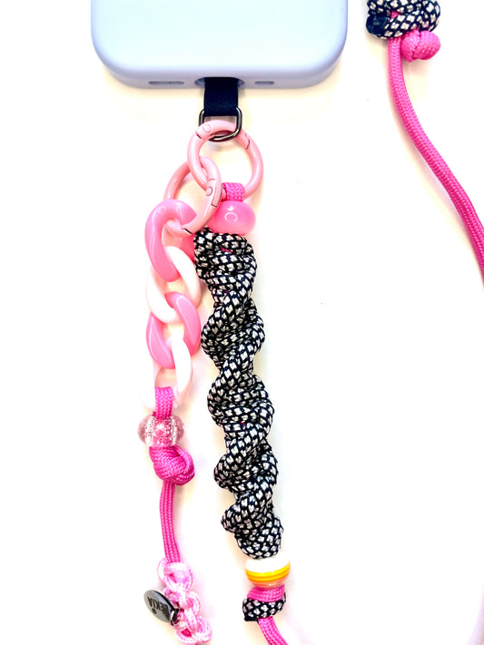 Cordon de téléphone en paracorde ajustable - Bandoulière | Dark Barbie