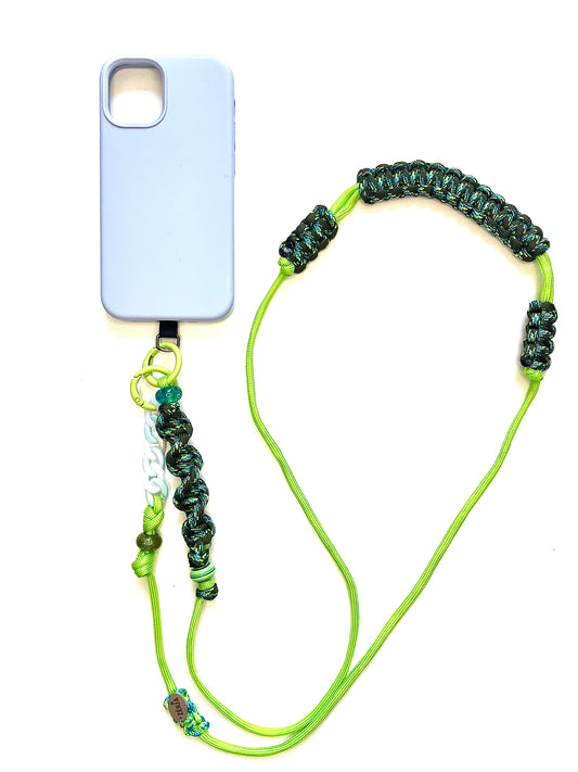 Cordon de téléphone en paracorde - Green Flash | ZÉKIA