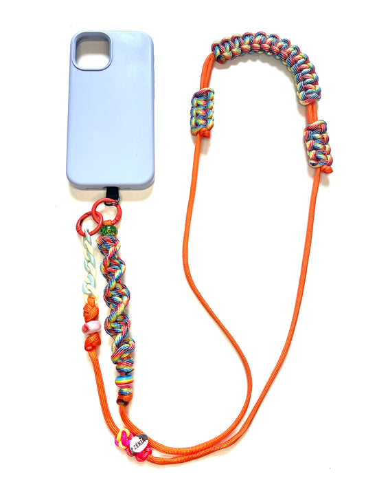 Cordon de téléphone en paracorde - Arlequin | ZÉKIA
