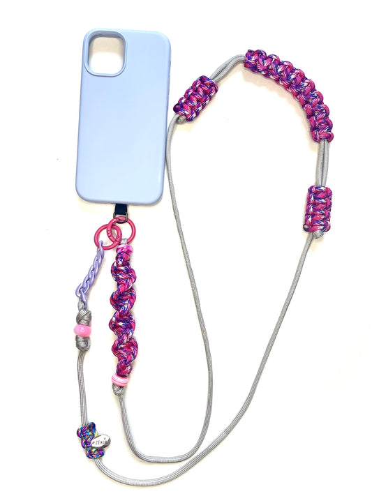 Cordon de téléphone en paracorde - Cosmic Pink | ZÉKIA