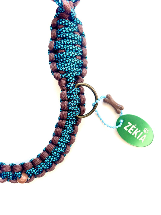 Laisse pour chien en paracorde faite main à Marseille - Zékia accessoires artisanaux