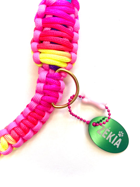 Laisse pour chien en paracorde faite main à Marseille - Zékia accessoires artisanaux