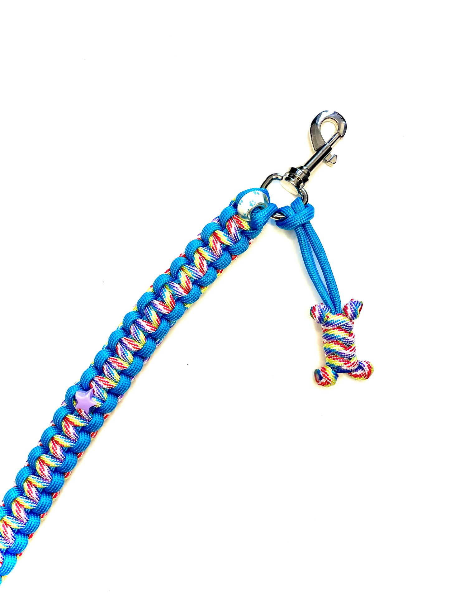 Laisse balade en paracorde - Rainbow Splash | ZÉKIA