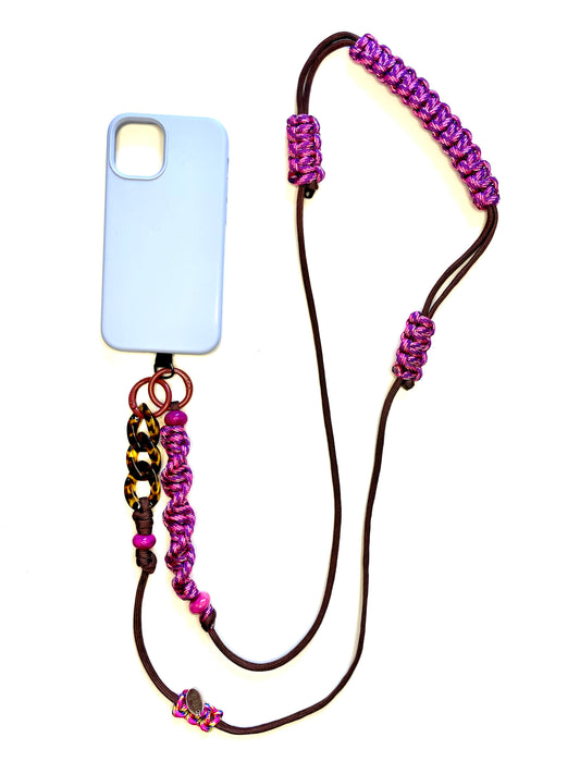 Cordon de téléphone en paracorde - Brownie Rose | ZÉKIA