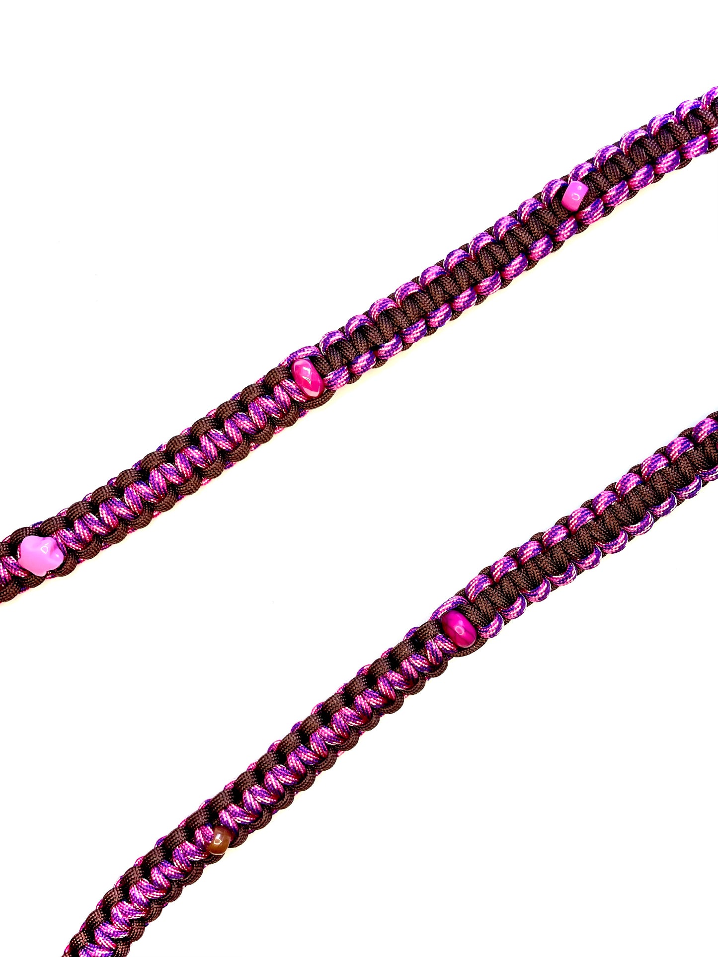 Laisse balade en paracorde - Brownie Rose | ZÉKIA