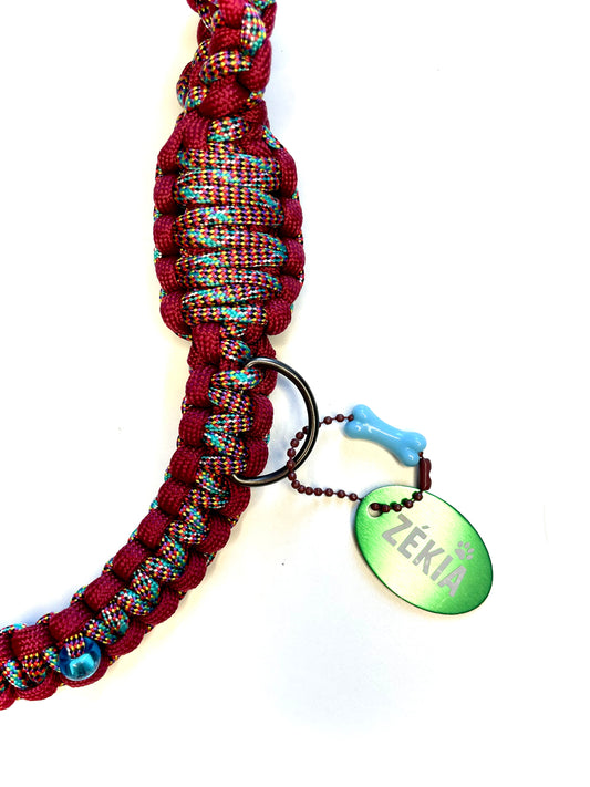 Laisse pour chien en paracorde faite main à Marseille - Zékia accessoires artisanaux