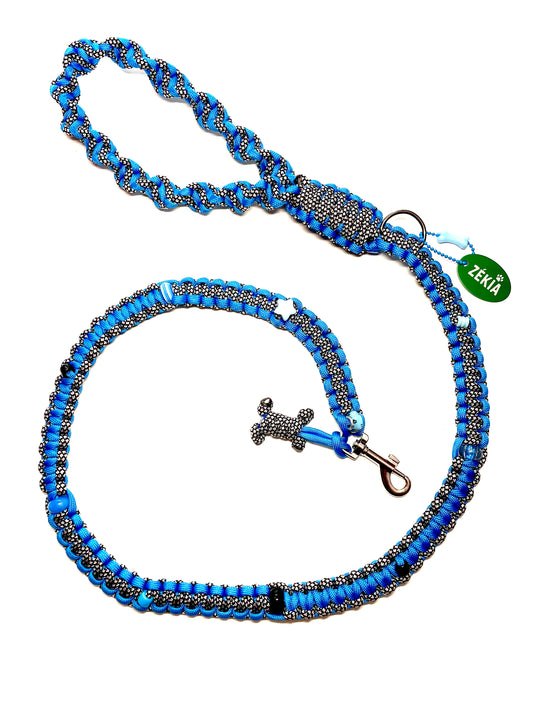 Laisse pour chien en paracorde faite main à Marseille - Zékia accessoires artisanaux