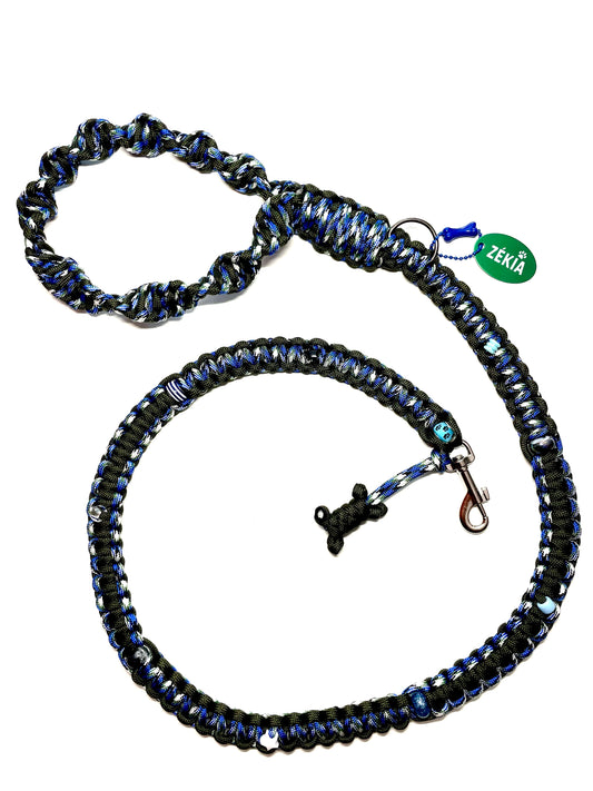 Laisse pour chien en paracorde faite main à Marseille - Zékia accessoires artisanaux