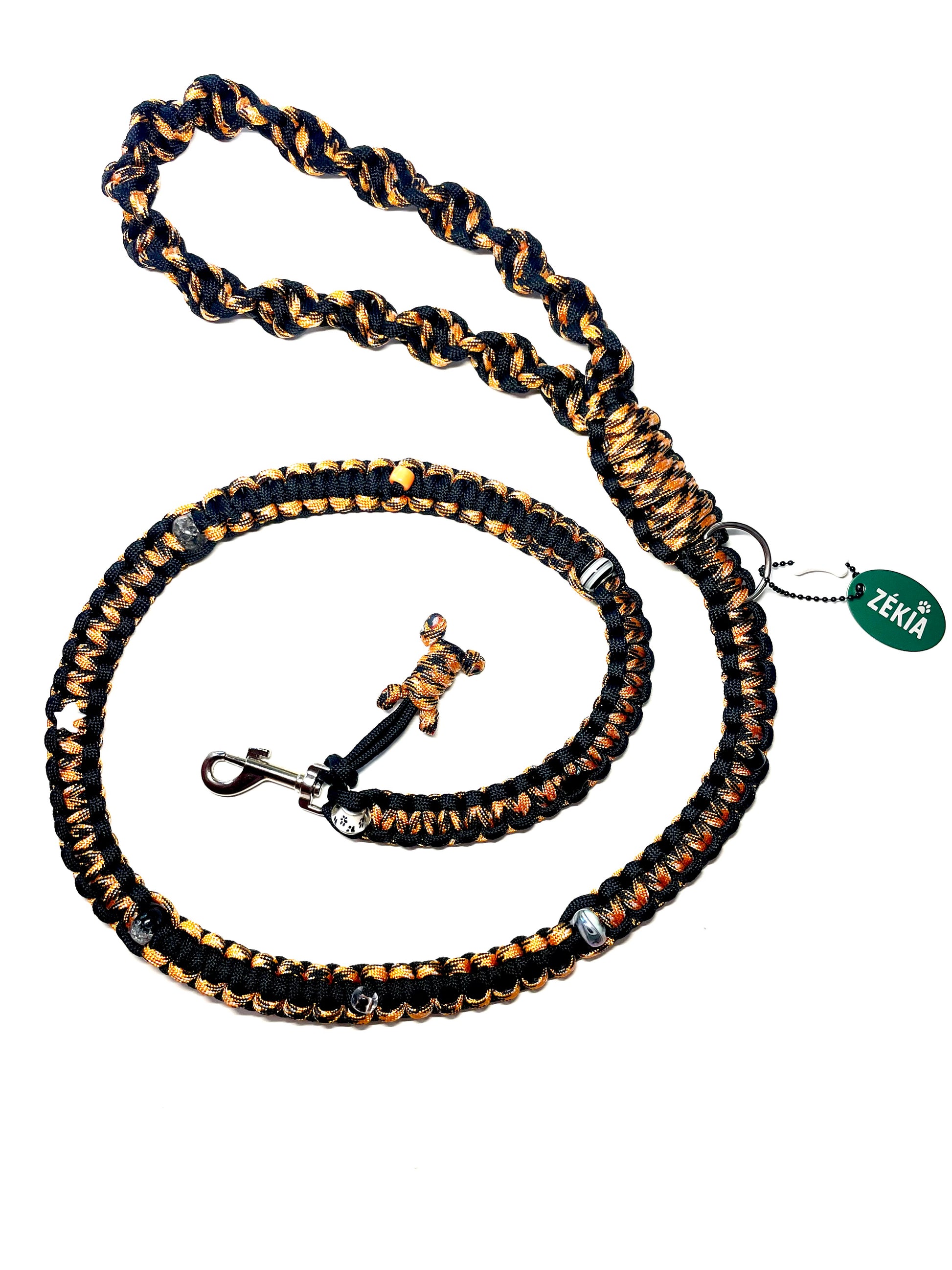 Laisse pour chien en paracorde faite main à Marseille - Zékia accessoires artisanaux