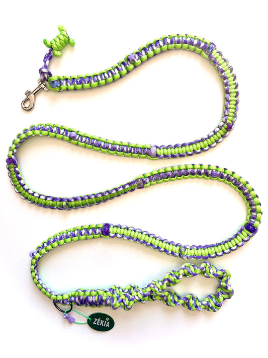 Laisse pour chien en paracorde faite main à Marseille - Zékia accessoires artisanaux