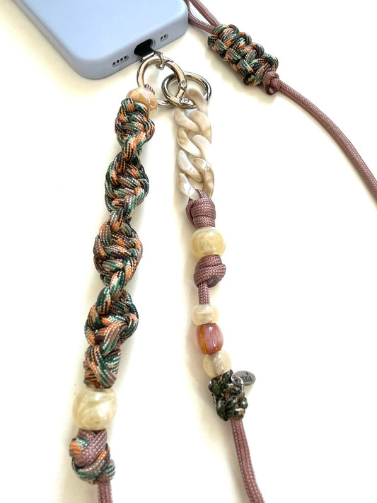 cordon telephone ajustable paracorde solide zekia