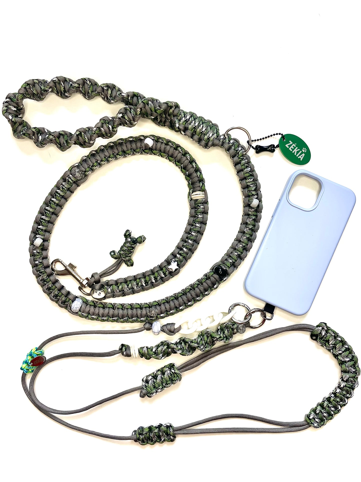 Cordon de telephone paracorde fait main a Marseille - zekia accessoires artisanaux