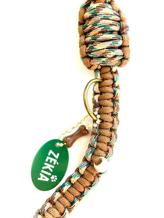 Laisse pour chien en paracorde faite main à Marseille - Zékia accessoires artisanaux