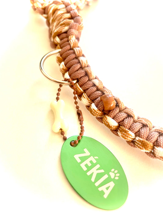 Laisse pour chien en paracorde faite main à Marseille - Zékia accessoires artisanaux