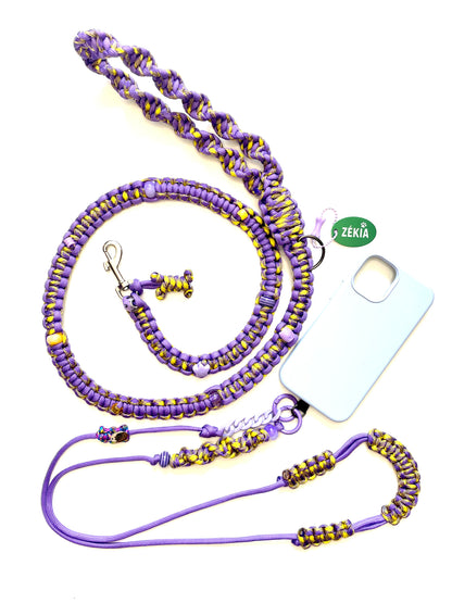 Laisse pour chien en paracorde faite main à Marseille - Zékia accessoires artisanaux