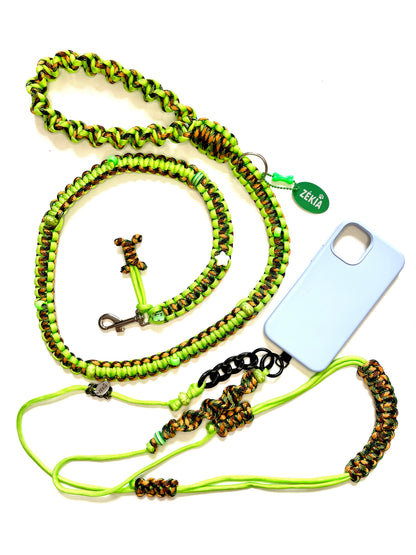 Laisse pour chien en paracorde faite main à Marseille - Zékia accessoires artisanaux