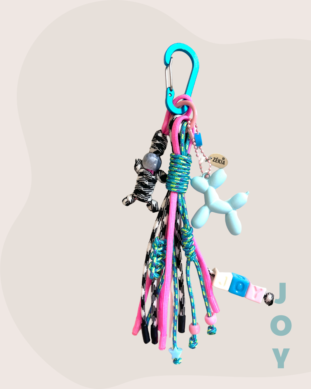 Charms en paracorde " JOY " | Bleu