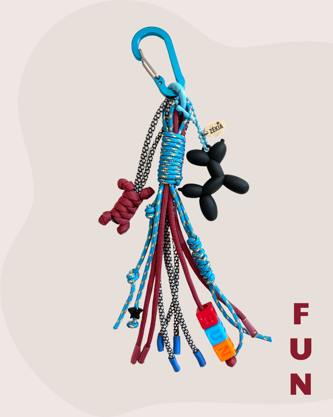 Charms en paracorde " FUN "