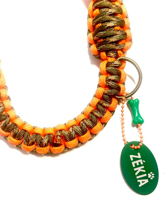 Laisse pour chien en paracorde faite main à Marseille - Zékia accessoires artisanaux