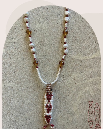 Collier perles - Bande de sardines | Nacre