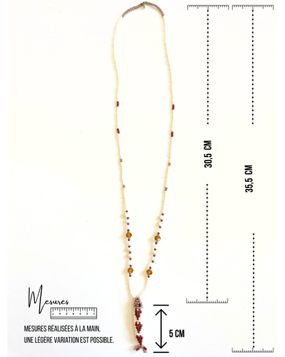Collier perles - Bande de sardines | Nacre