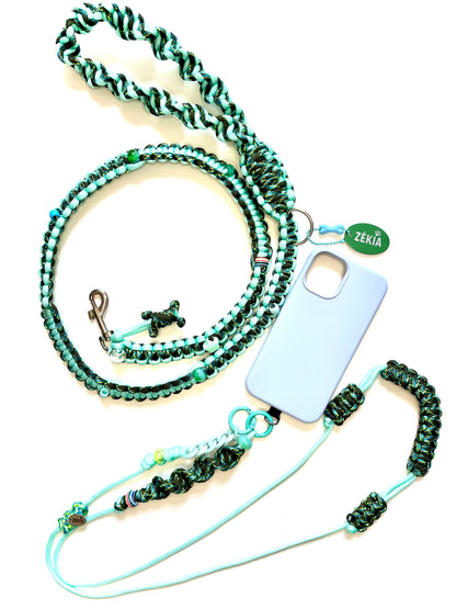 Laisse pour chien en paracorde faite main à Marseille - Zékia accessoires artisanaux