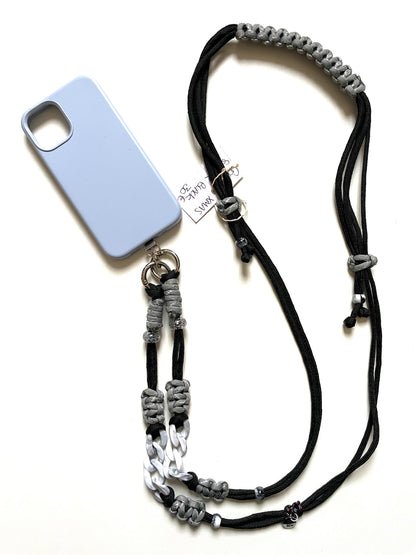 Cordon téléphone paracorde fait main Marseille, accessoire bijou
