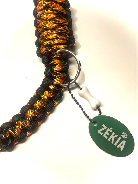 Laisse pour chien en paracorde faite main à Marseille - Zékia accessoires artisanaux