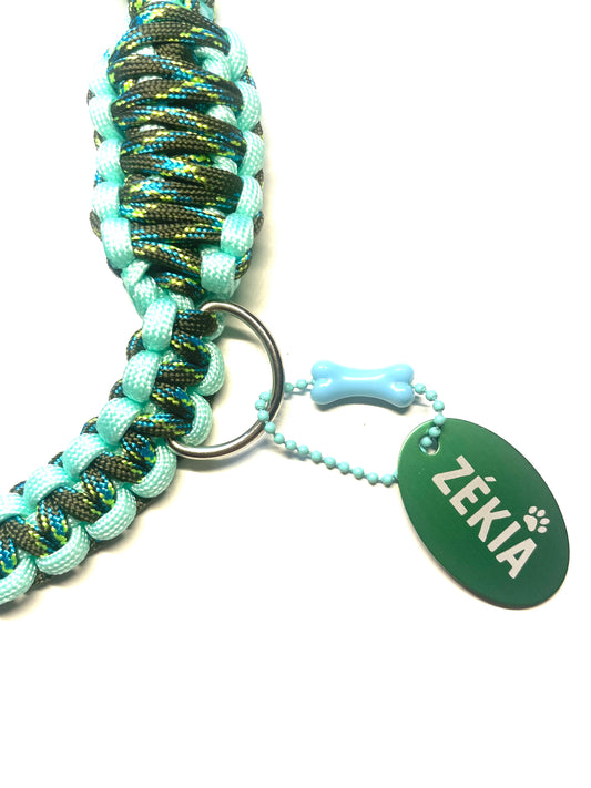 Laisse pour chien en paracorde faite main à Marseille - Zékia accessoires artisanaux