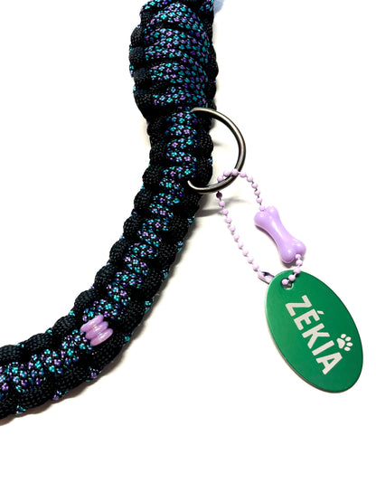 Laisse pour chien en paracorde faite main à Marseille - Zékia accessoires artisanaux