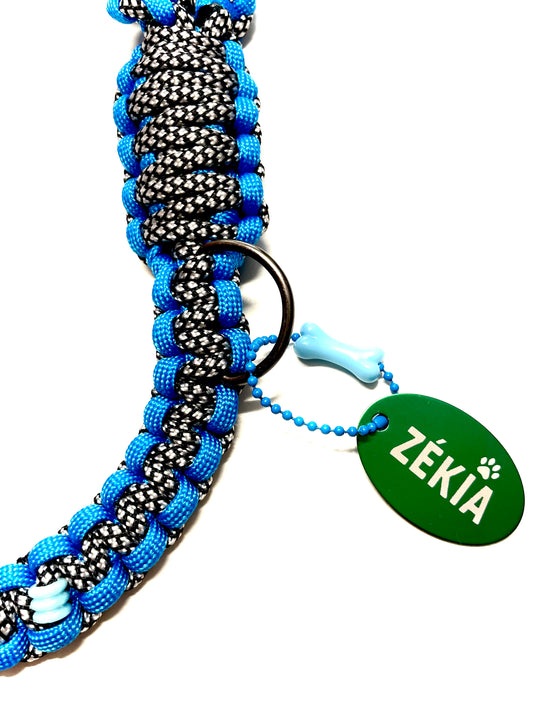 Laisse pour chien en paracorde faite main à Marseille - Zékia accessoires artisanaux