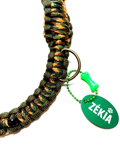 Laisse pour chien en paracorde faite main à Marseille - Zékia accessoires artisanaux