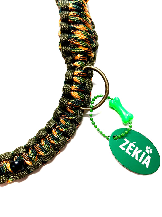 Laisse pour chien en paracorde faite main à Marseille - Zékia accessoires artisanaux