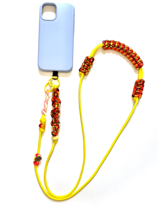 Cordon de téléphone en paracorde - Magma Glow | ZÉKIA