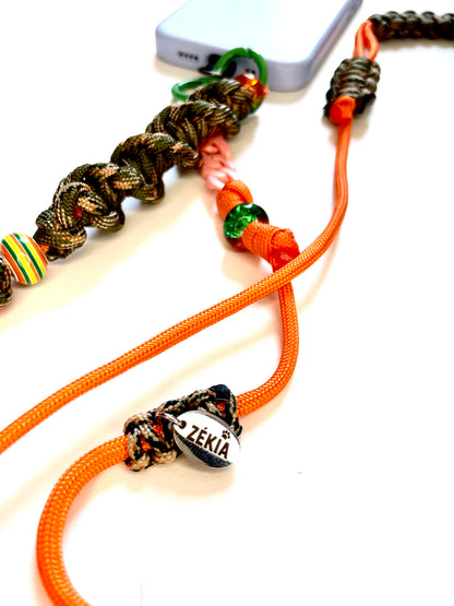 Cordon de téléphone paracorde fait main à Marseille - zékia accessoires artisanaux