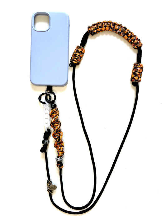 Cordon de téléphone en paracorde - Black Tiger | ZÉKIA