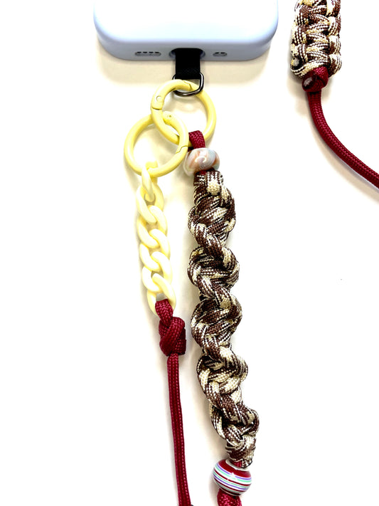 Cordon de téléphone en paracorde "Velvet Dune"